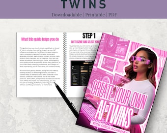 AI Twin Branding Guide for Digital Marketers | PLR + MRR | Train & Launch Your Own ai Twin Model | Passive Income eBook for Beginners