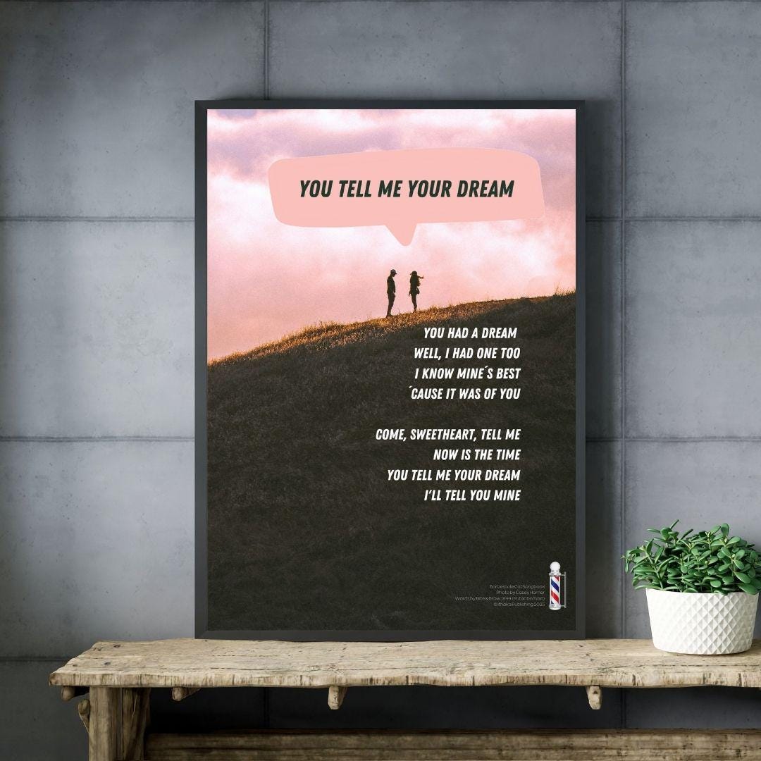 Poster for Your Choir. Barbershop Polecat Song Text, Easy Printable in ...