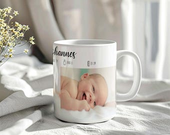 Personalized mug "Baby" with 2 photos and desired text | Gift idea | | Made in Germany