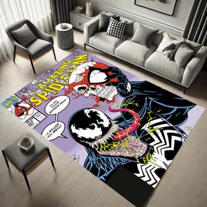 Comics Rug, Amazing Spiderman, Spiderman Room Decor, Kids Gift, Carpet ...