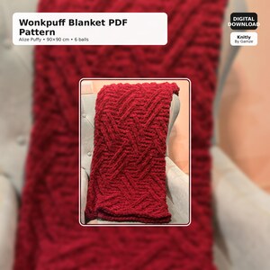 Loop Yarn Blanket Pattern PDF | Finger Knit Throw, No Needles