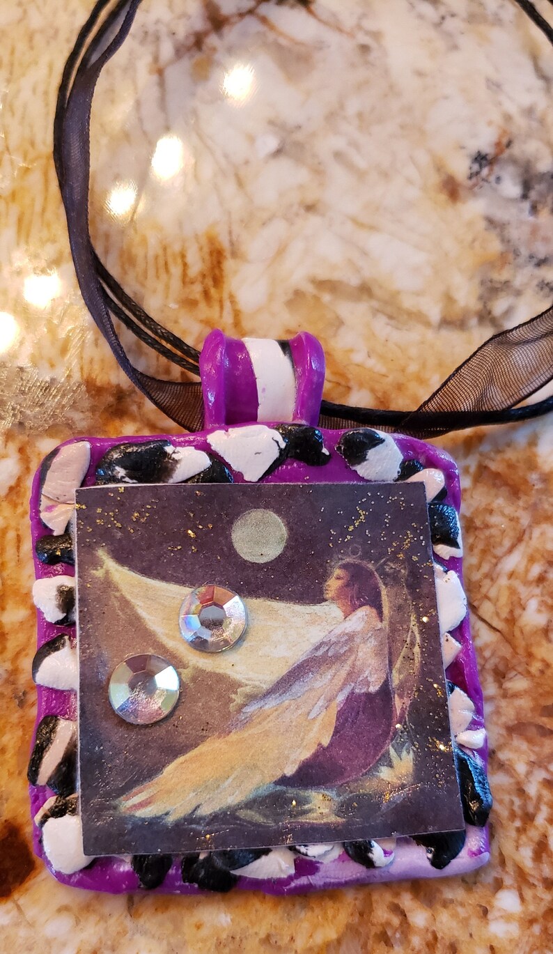 Egypt witch sacred feminine necklace wearable art pendant mother goddess divine feminine tailsman mystic ISIS amulet egyptian
