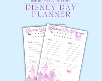 Disney Tages Reiseplaner