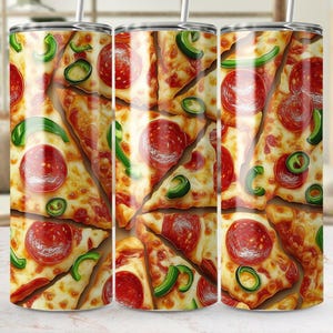 Pizza Lover Tumbler Wrap png Digital Download Pizza Slices wrap Tumbler Wrap Seamless Instant Digital Download foodie lovers foodie gift