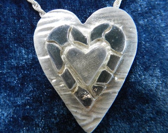Heart in Fine Silver
