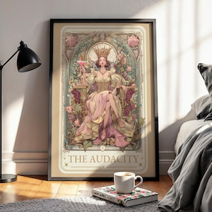 The Audacity, Tarot Poster, Boho Prints, Witchy Prints, Witchy Decor, Tarot Card Print, Dorm Room Decor, Trendy Wall Art, Trendy Prints image 7