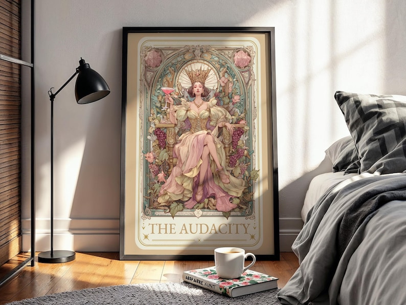 The Audacity, Tarot Poster, Boho Prints, Witchy Prints, Witchy Decor, Tarot Card Print, Dorm Room Decor, Trendy Wall Art, Trendy Prints image 7