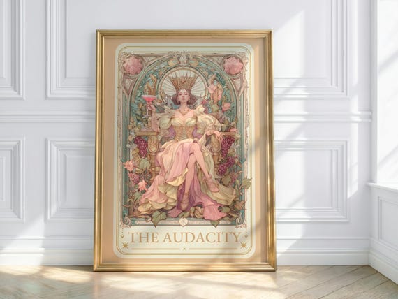 The Audacity, Tarot Poster, Boho Prints, Witchy Prints, Witchy Decor, Tarot Card Print, Dorm Room Decor, Trendy Wall Art, Trendy Prints