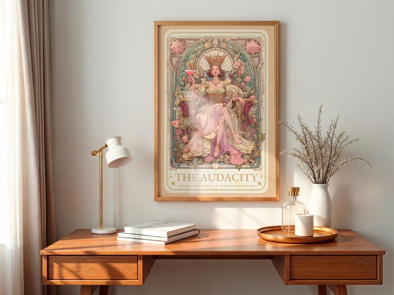 The Audacity, Tarot Poster, Boho Prints, Witchy Prints, Witchy Decor, Tarot Card Print, Dorm Room Decor, Trendy Wall Art, Trendy Prints image 6