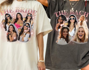 90s Bachelorette Party Shirts: Custom Face Photo Bootleg Rap Tee