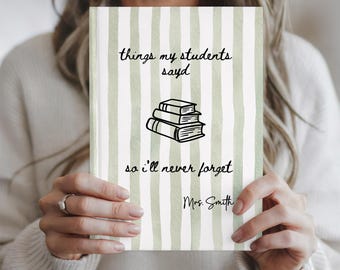 Personalized Teacher Journal, Custom Teacher Notebook, Teacher Appreciation Gift, Back to School Teacher Gift, Retirement Keepsake