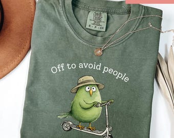 Comfort Colors Birdwatching Shirt, Off To Funny Bird Shirt , Bird Lover Gift, Cute Nature Graphic Shirt, Birdwatcher Funny Tee