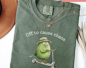 Comfort Colors Funny Bird Shirt, Off To Birdwatching Shirt, Bird Lover Gift, Cute Nature Graphic Shirt, Birdwatcher Funny Tee