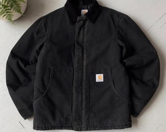 Vintage Carhartt J22 Workwear Jacket Black S Detroit