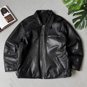 Vintage Italy Leather Jacket - Etsy