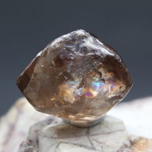 15 ct Jacinth Zircon Crystal, Ratanakiri Cambodian Gemstone