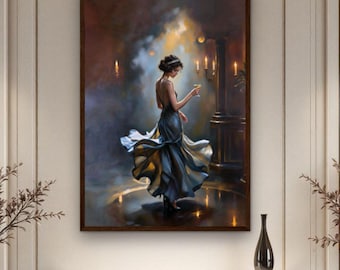 1920s Speakeasy Gatsby Flapper Art Deco Print - Roaring Twenties Wall Decor