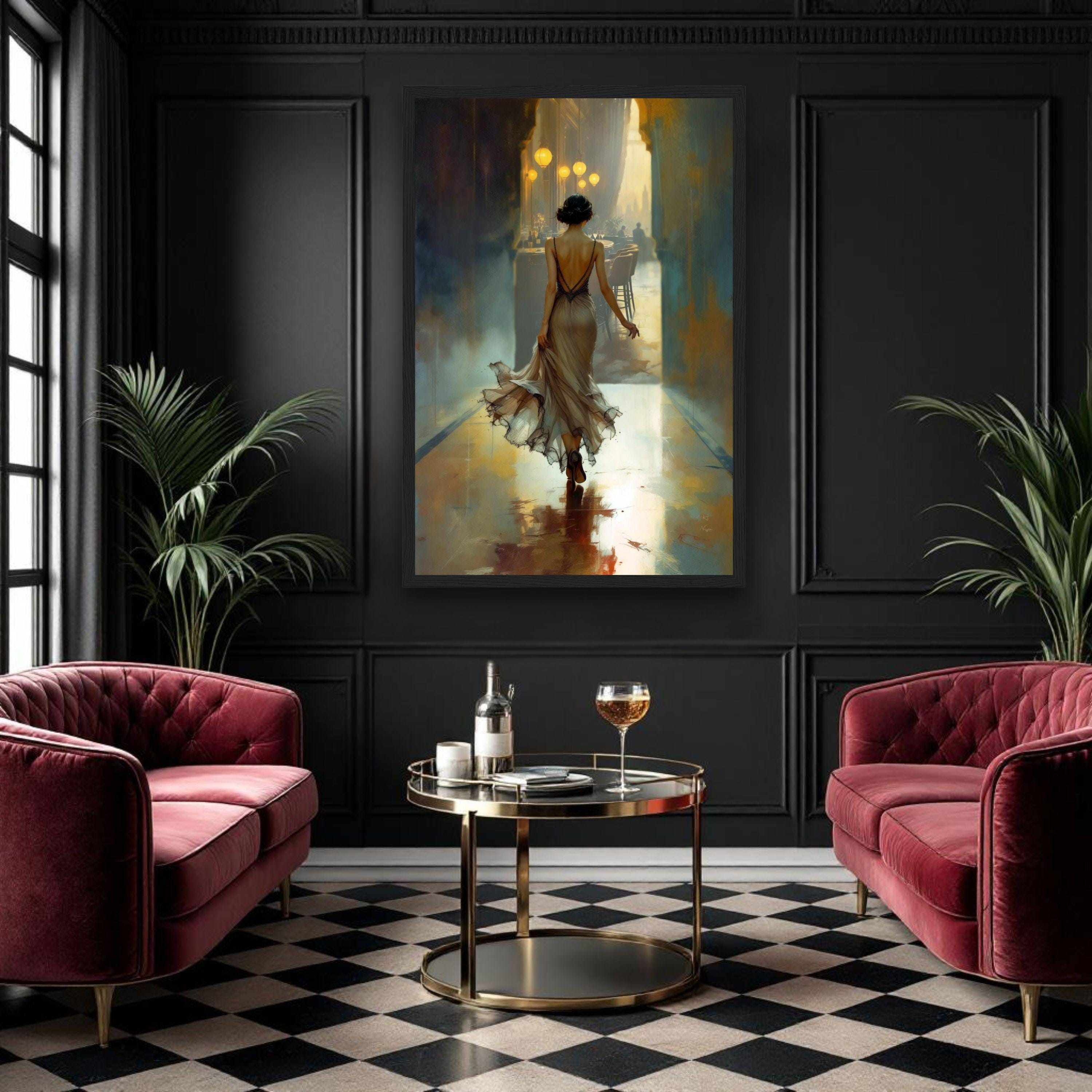 1920s Speakeasy Gatsby Flapper Art Deco Print - Prohibition Wall Decor ...