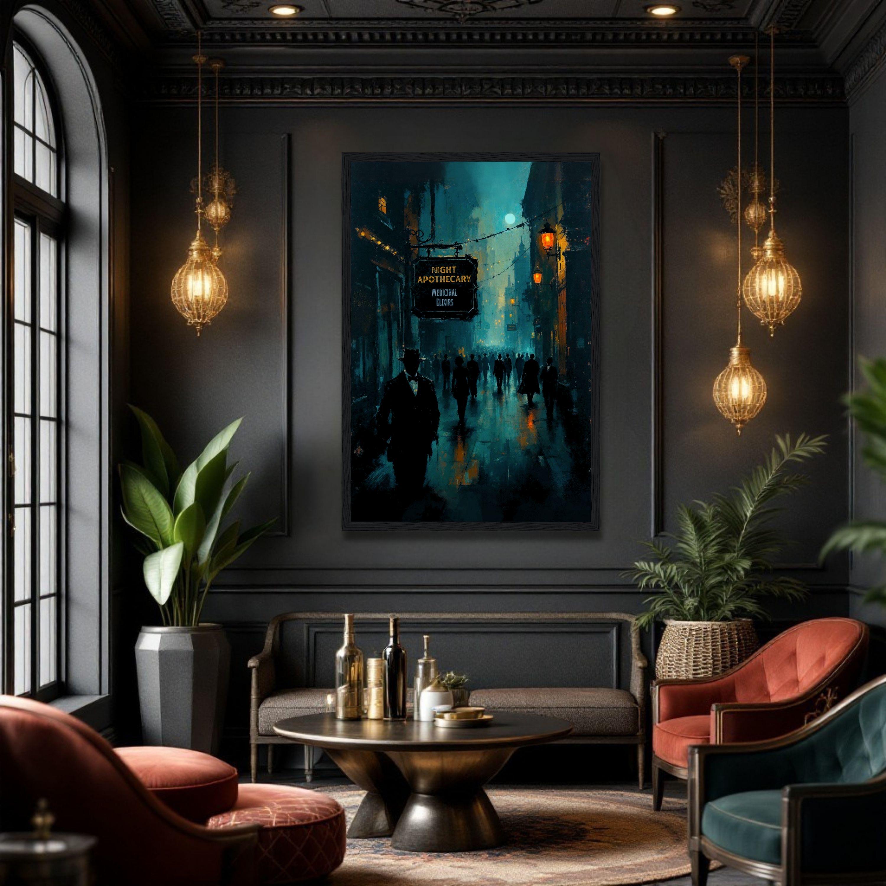 Speakeasy Wall Art Print – Framed Vintage 1920s Era Bar Decor - Etsy