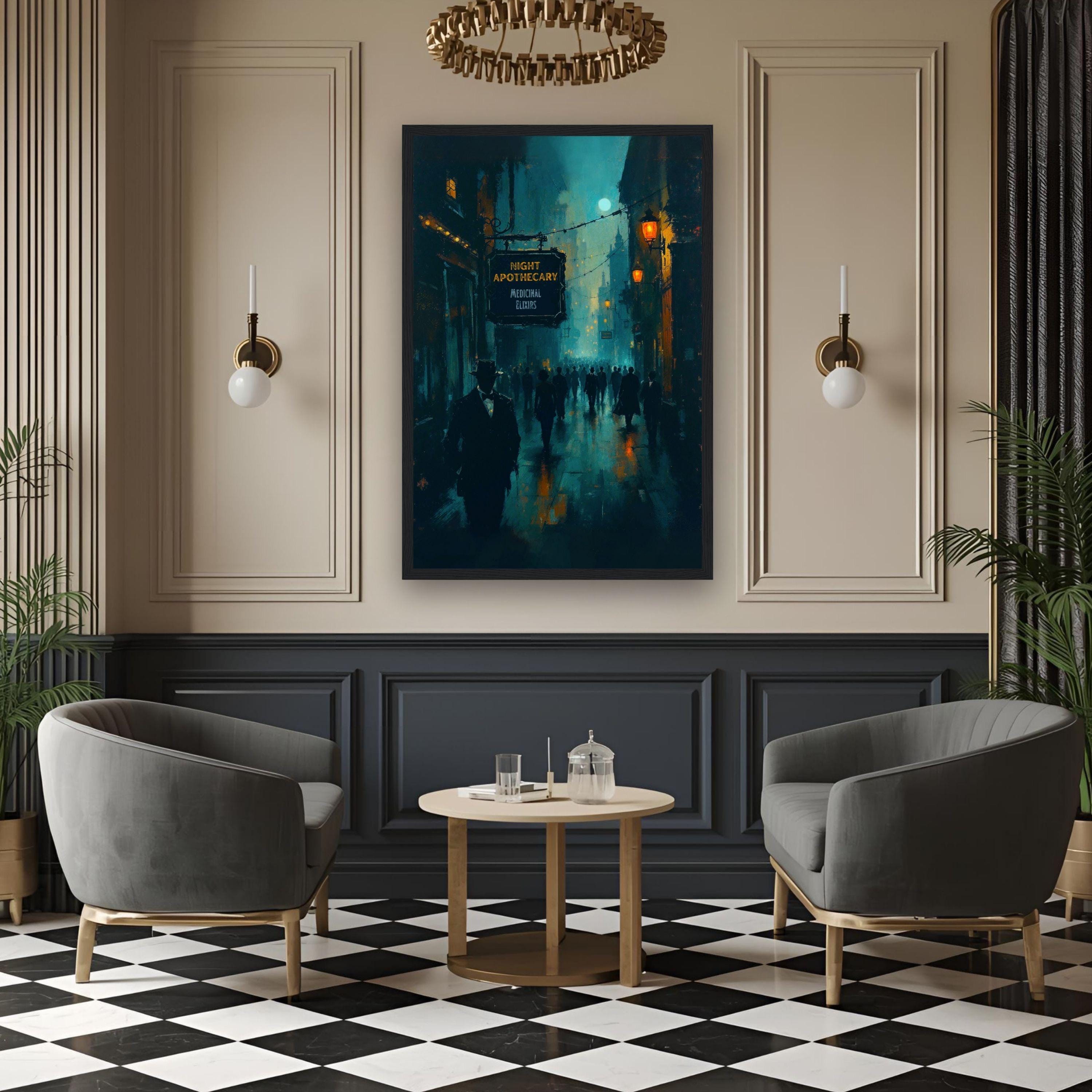 Speakeasy Wall Art Print – Framed Vintage 1920s Bar Wall Decor - Etsy