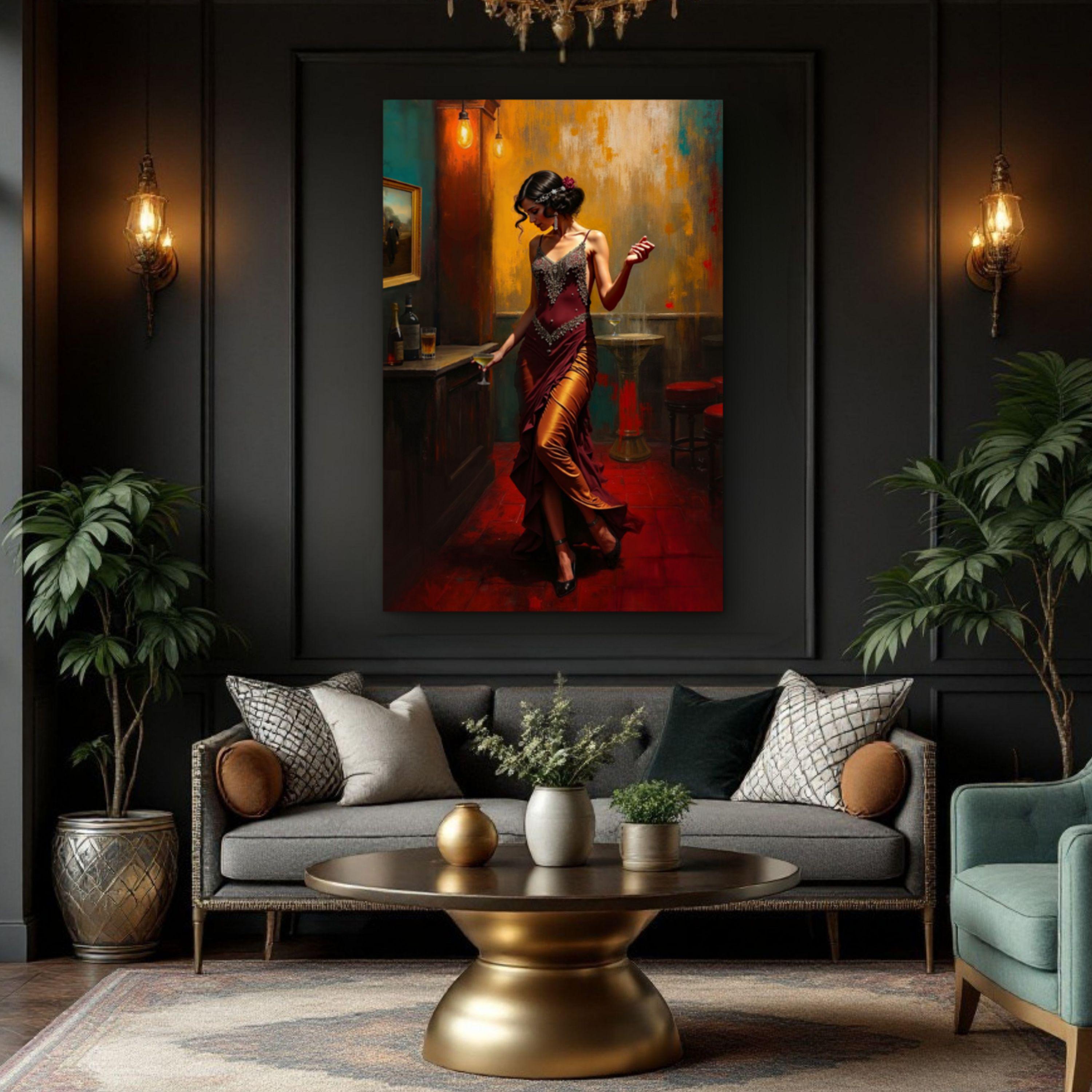 Speakeasy 1920s Flapper Art Deco Poster Print - Vintage Prohibition ...