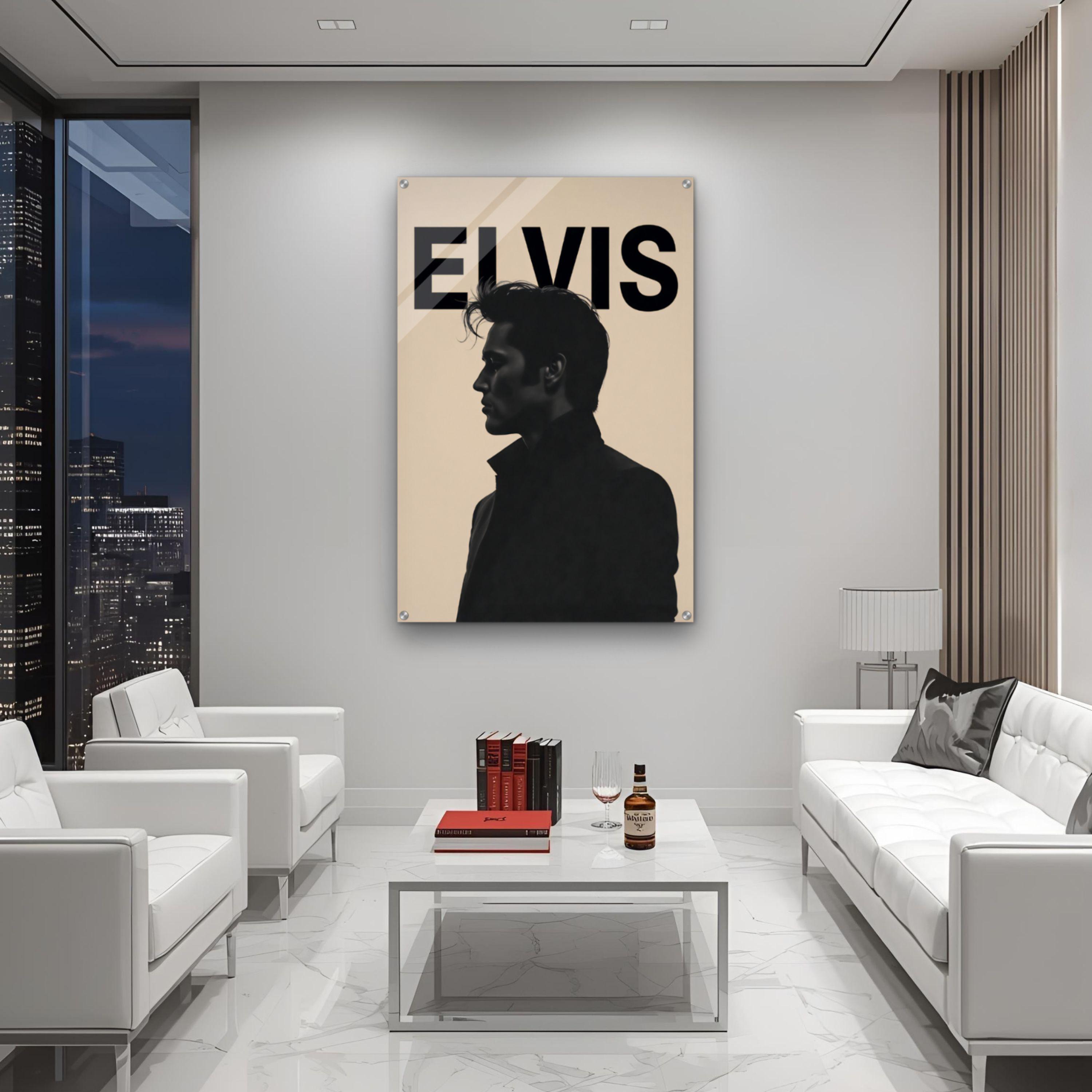 elvis-presley-silhouette-art-poster-print-music-icon-framed-canvas-etsy
