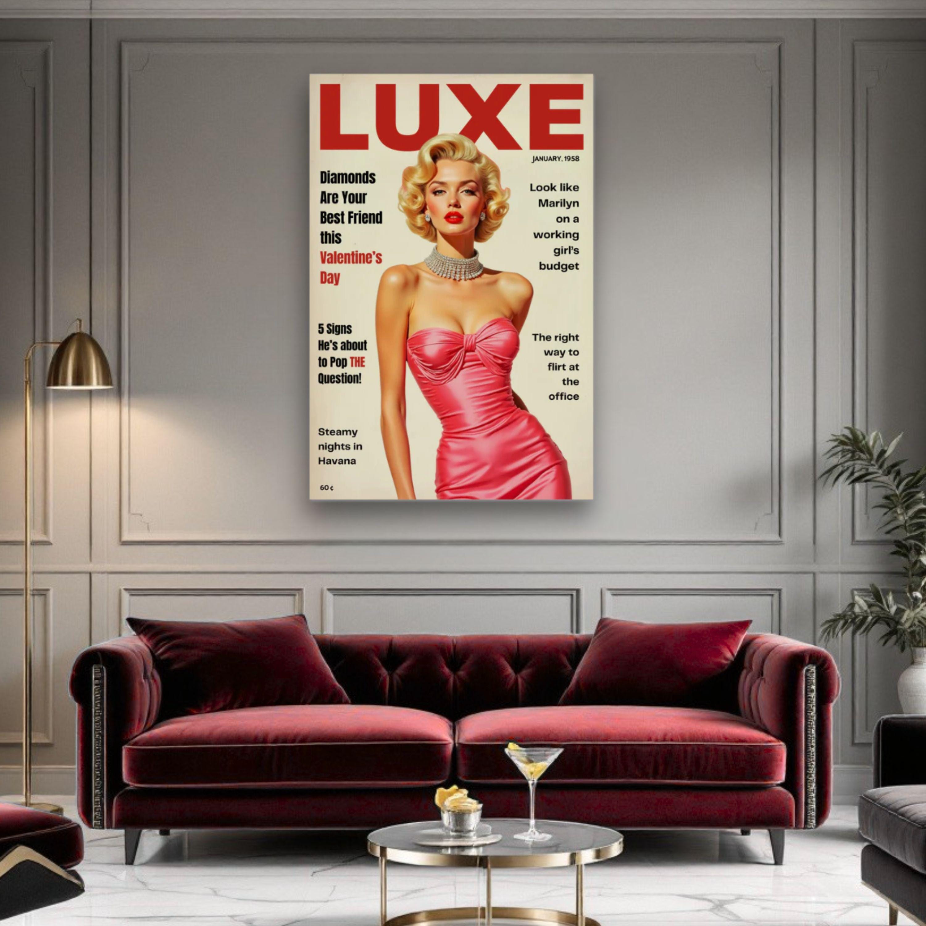 Marilyn Monroe Poster Print - Old Hollywood Glam Wall Art - Etsy