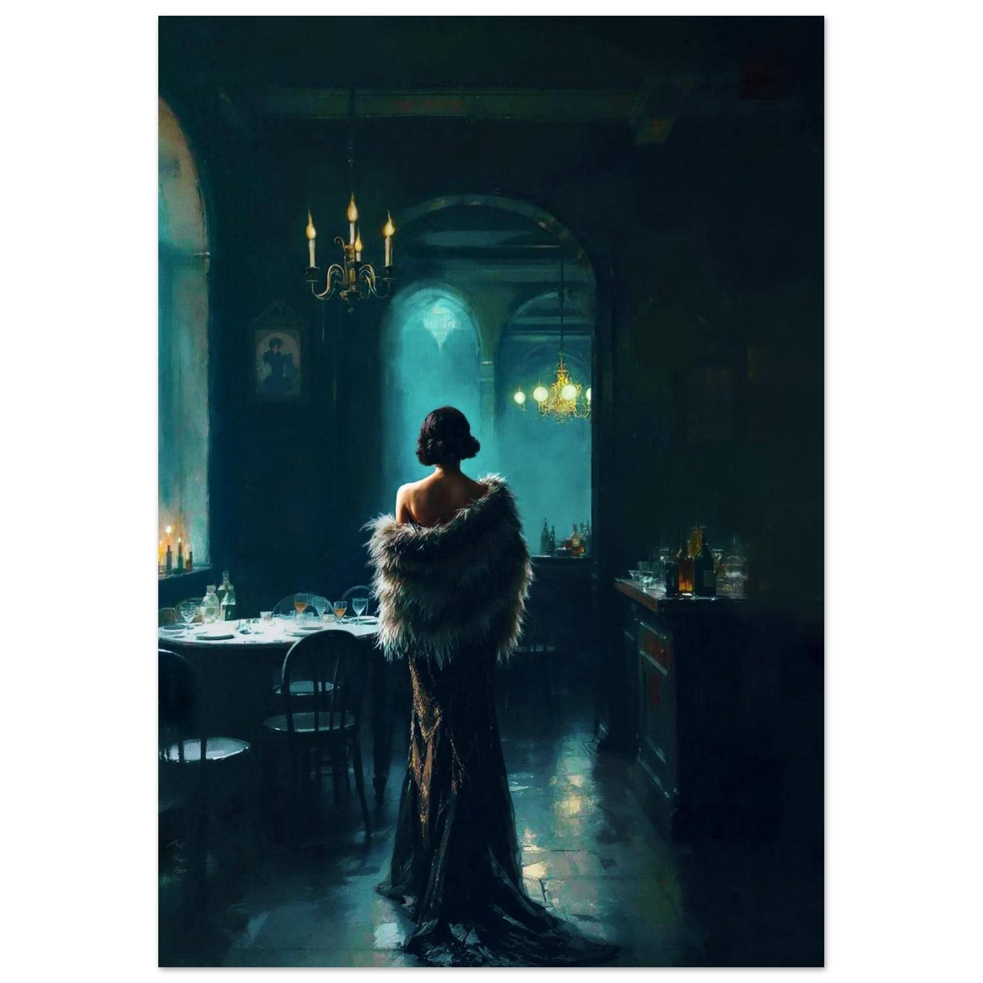 Speakeasy Prohibition Bar Art Print – Vintage 1920s Wall Decor