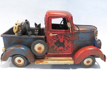 Rusty Relic Vintage Style Decor Truck with Scotties Scottie Ranch #2