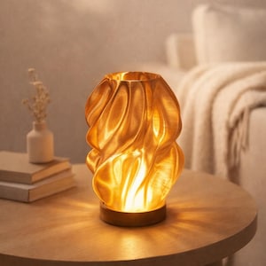 Transparente Designer-LED-Lampe – Moderne Stimmungsleuchte mit einstellbarer Helligkeit – Von warmem bis kaltem Licht – Dekorative Lampe