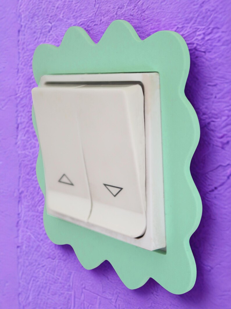 Pop Art Light Switch Surround | Wavy Light Switch Frame | Light Switch ...