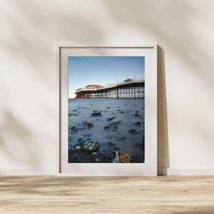 Cromer Pier kust kunst aan de muur, Norfolk fotografie strand decor digitale print