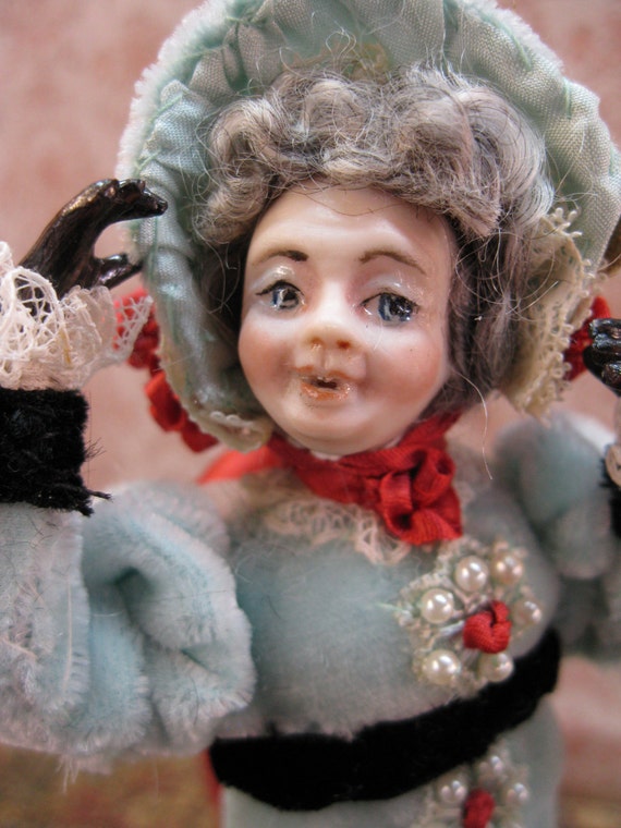 Échelle 1:12 Anita un déshabillé porcelaine femelle tumdee maison de poupées miniature 153 