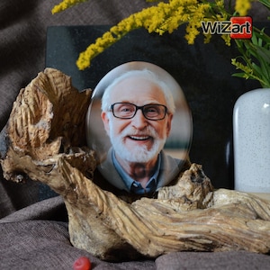 Oval Porcelain Photo Tile Entire Plate / Ceramic Picture for Tombstone / Photo Memorial Portrait / Fotoceramic