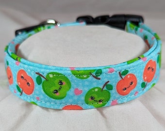 Happy apples pet, dog or cat collar.