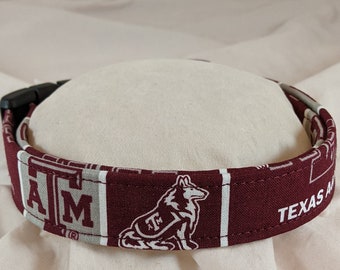 Texas A & M dog cat or pet collar.