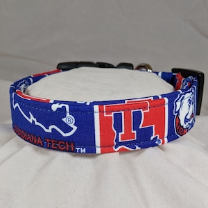 Louisiana Tech Bulldogs Pet, Cat or  Dog Collar