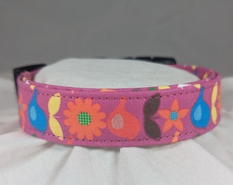 Birds and Blooms pet, dog or cat collar.