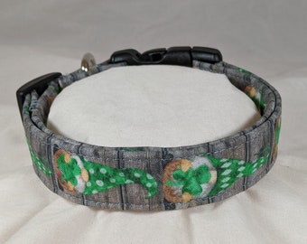 St. Patrick's Day gnome dog or pet collar.