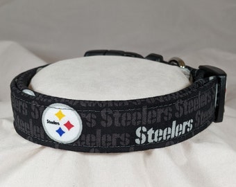 Pittsburg Steelers dog, cat or pet collar.