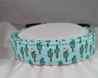 Holiday Cactus pet, dog or cat collar. Especially suited for Christmas.