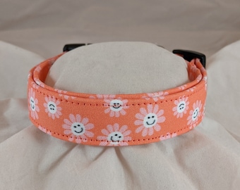 Happy Flower pet, dog or cat collar.