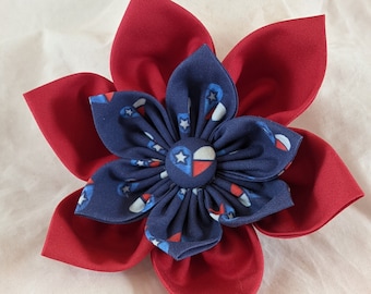 The Great State of Texas Heart flower for dogs, cats or pets collars.