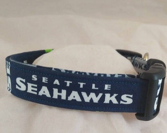 Seattle Seahawks dog, pet or cat collar.