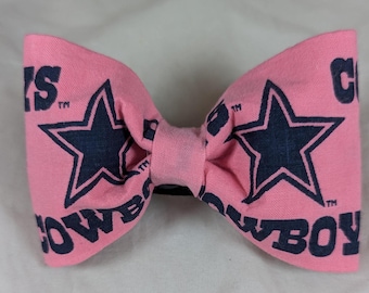 Dallas Cowboys pink bow collar accessories
