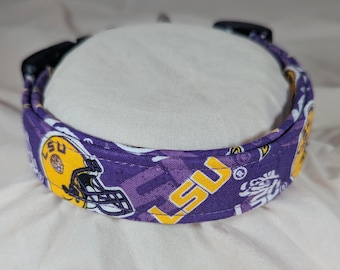Louisiana State University dog, cat or pet collar.