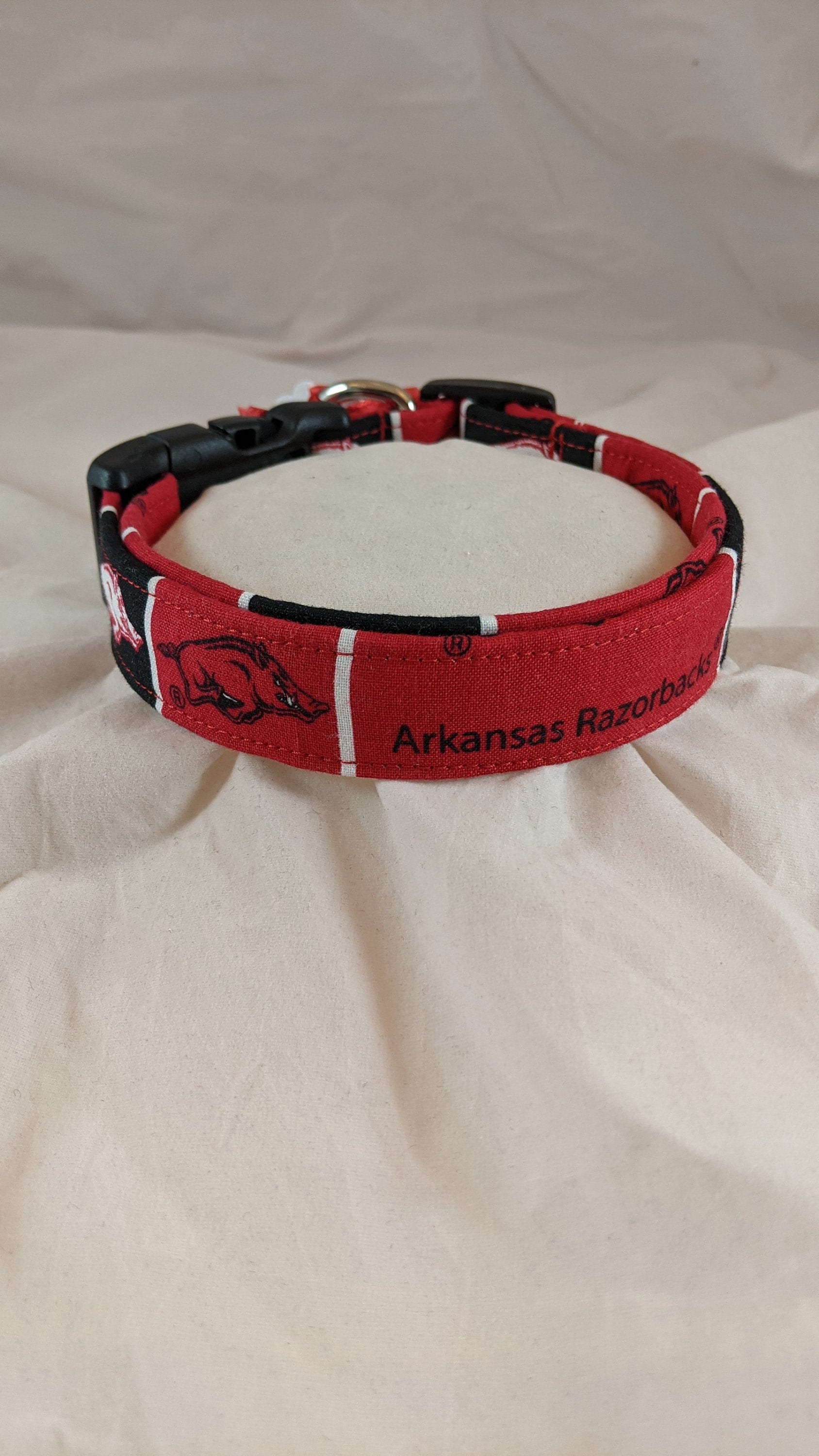Arkansas Razorbacks Pet Reflective Nylon Collar - Small