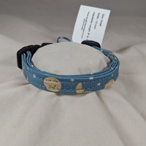 Happy blue Moon Luna pet, dog or cat collar. image 4