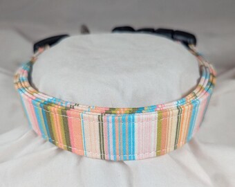 Warm Weather Striped collar for dogs, cats or pets.