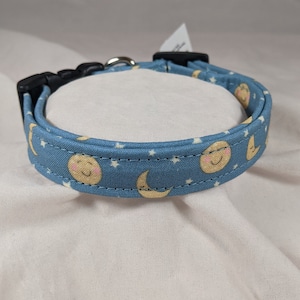 Happy blue Moon Luna pet, dog or cat collar. zdjęcie 3